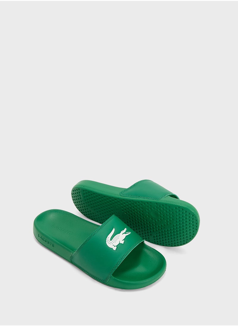 LACOSTE - Slides Serve Slide 0.0 Single Strap Flip Flops - Image 1