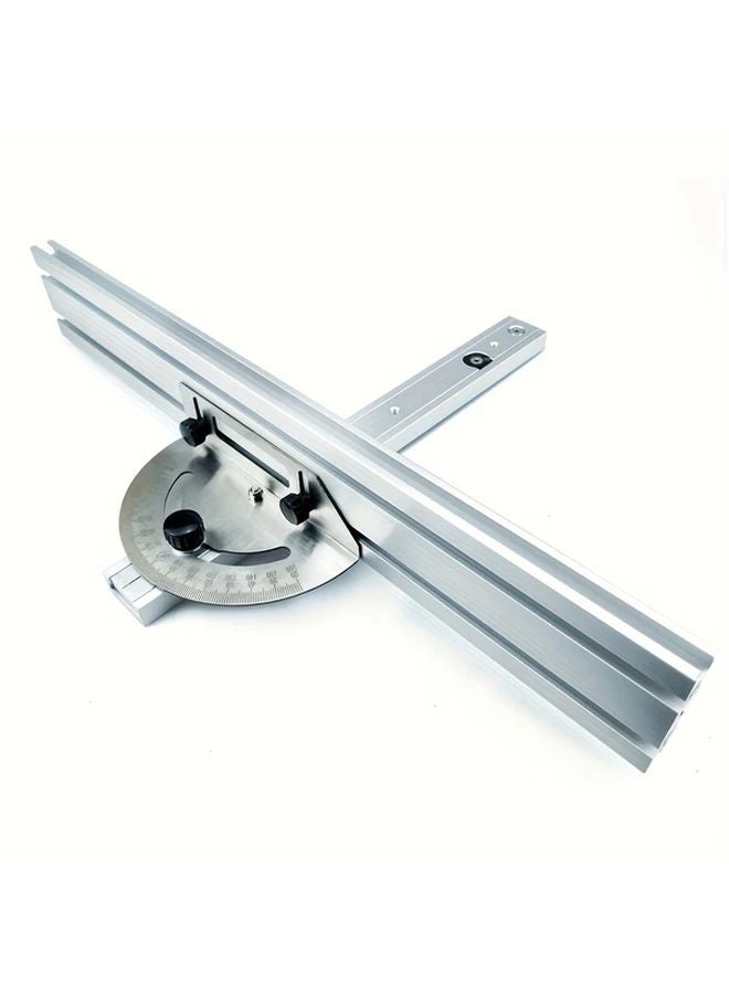 Adjustable Angle Ruler Protractor Woodworking Tool 415mm Push Rod Guide Rail - Image 5