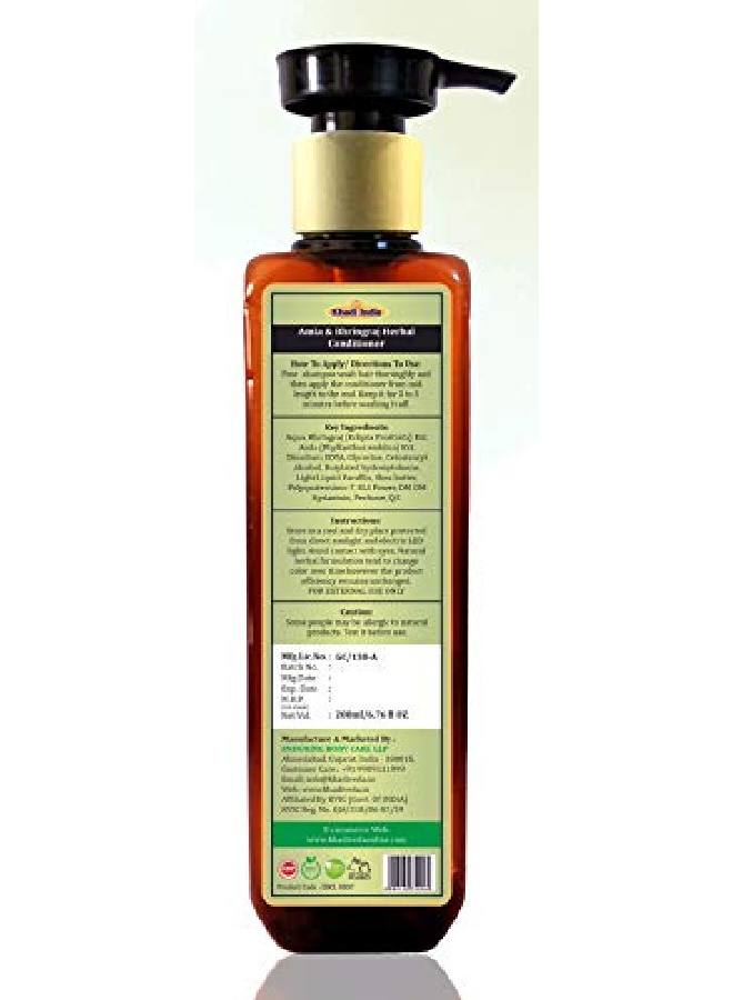 khadi veda Amla & Bhringraj Hair Conditioner For Hair 200Ml Each (Pack OF 2) - Image 3