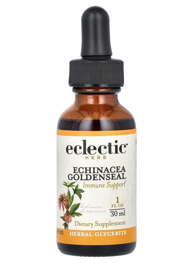 Eclectic Herb Herb Echinacea Goldenseal 1 fl oz (30 ml) - Image 1
