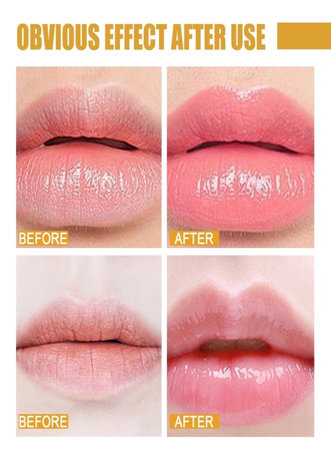 Biewals 4PCS Bee Lip Balm Honey Pot - Honey & Strawberry Mask With Brush, Moisturizing & Hydrating, Prevents Dry and Cracked Lips, Reduces Lines - Lip Care Product - Image 5
