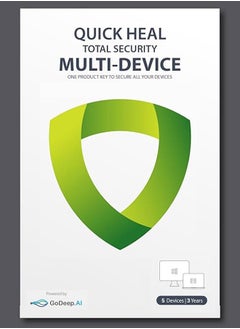 Quick Heal Quick Heal Total Security Multi-Device for 5 Device 3 Years | Windows, MAC and Android | Digital Subscription  - Image 1