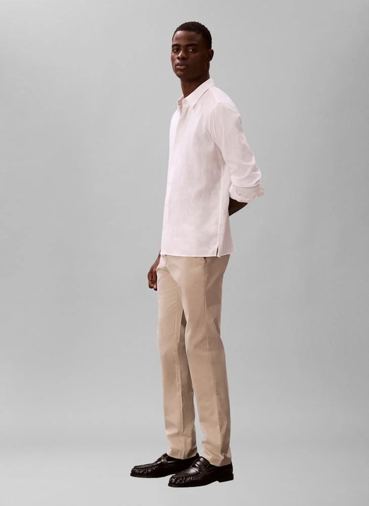 CALVIN KLEIN Sateen Slim Chinos