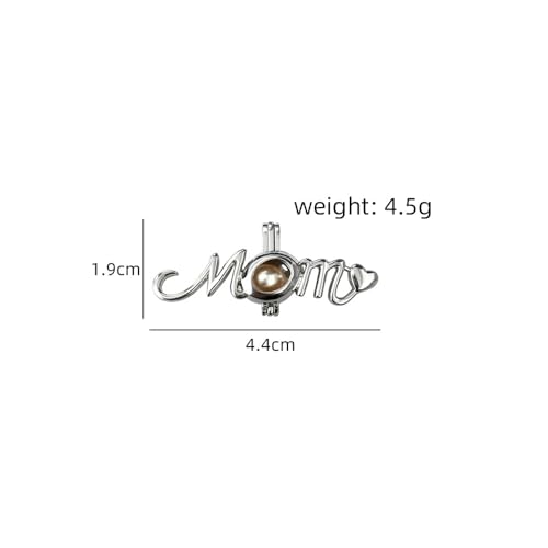 MilkyWay Wish Pearl Necklace Kit, DIY Necklace Making Kit, Necklace Cage Locket Cultured Pearl in Oyster Set, 16.9", Surprise Gift For Wife, Girlfriend,Mother (MOM) - Image 3