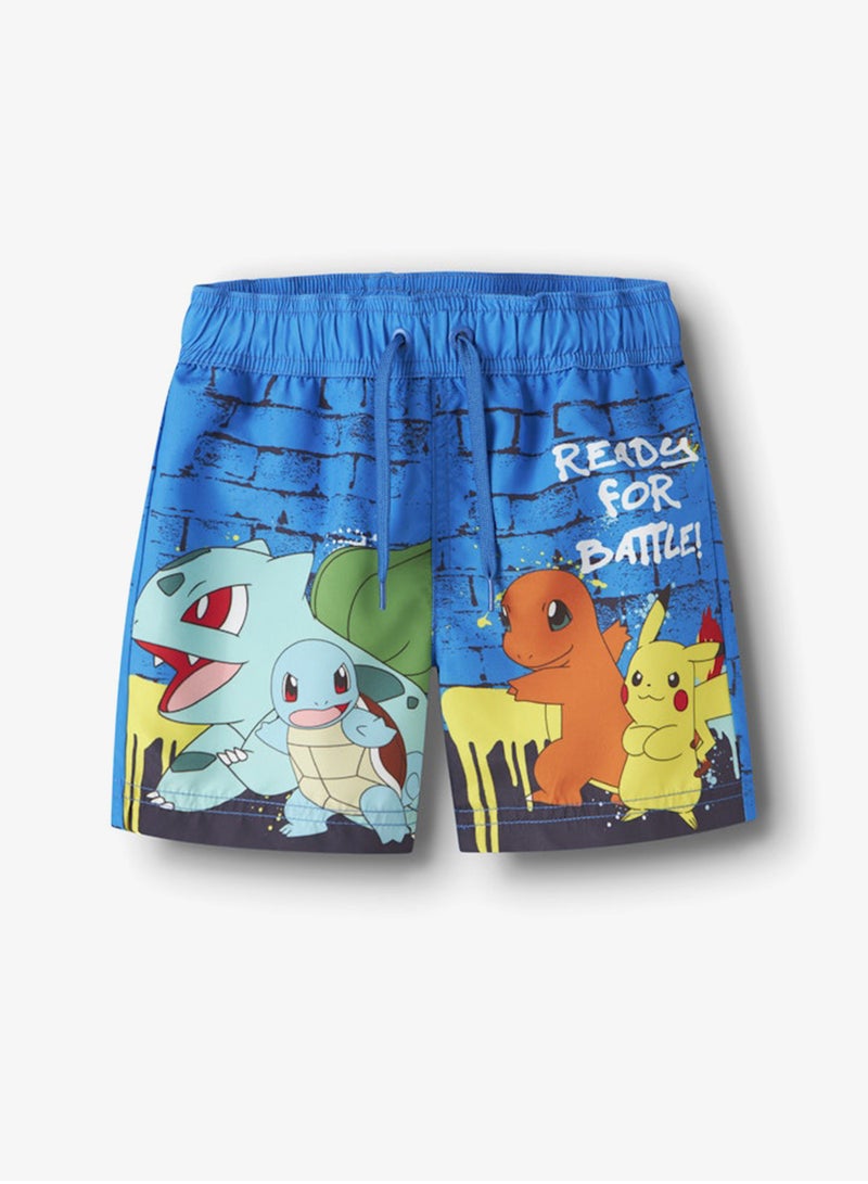 NAME IT Kids Pokemon Drawstring Swim Shorts - Image 4