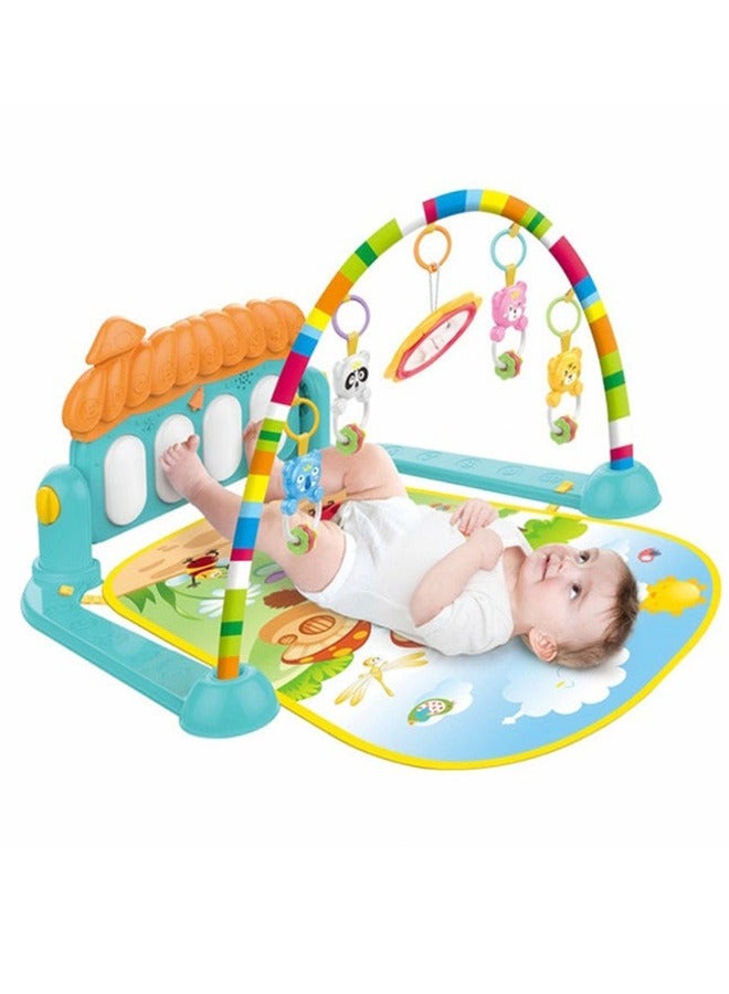 RollsTimi  Baby Gym Play Mat Kick and Play Piano Gym Musical Activity Center for Toddlers Multicolor - Image 1