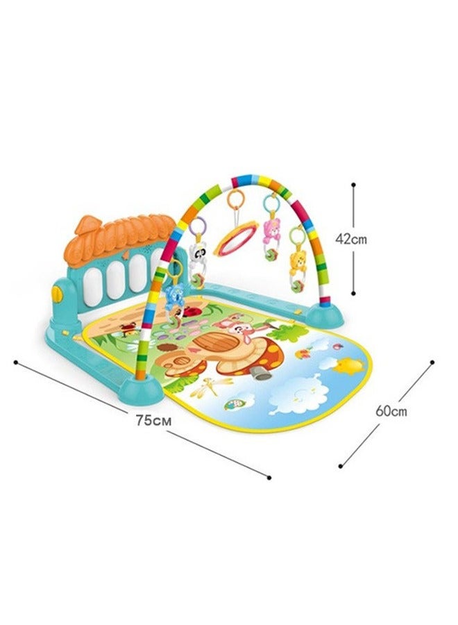 RollsTimi  Baby Gym Play Mat Kick and Play Piano Gym Musical Activity Center for Toddlers Multicolor - Image 2