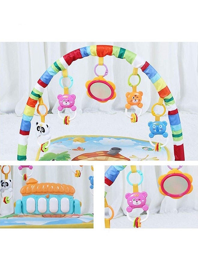 RollsTimi  Baby Gym Play Mat Kick and Play Piano Gym Musical Activity Center for Toddlers Multicolor - Image 3