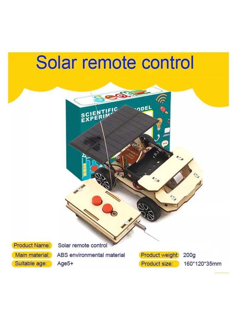 2-in-1 Solar Powered Wireless Remote-Controlled Toy Car, STEM Electronic Science Experiment Educational Toy, Solar DIY Kit for Kids, Fun Learning Toys for Boys and Girls, Outdoor Play and Creativity  - Image 3