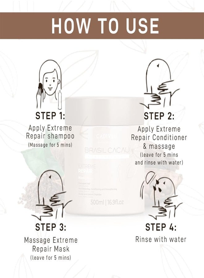 Cadiveu Brasil Cacau Extreme Repair Mask (5ooml) - Image 4