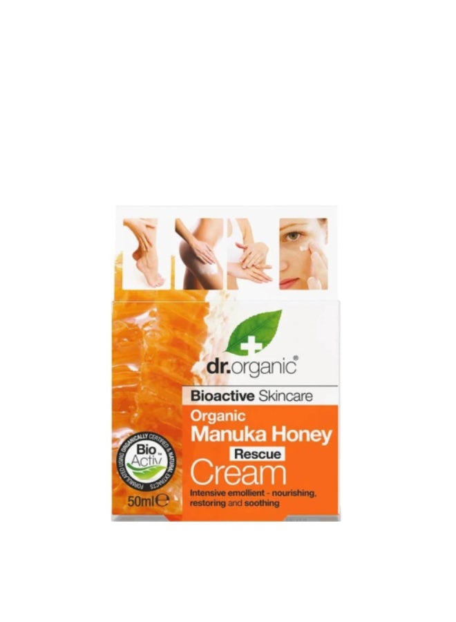 dr.organic Dr. Organic Manuka Honey Rescue Cream 50ml - Image 2