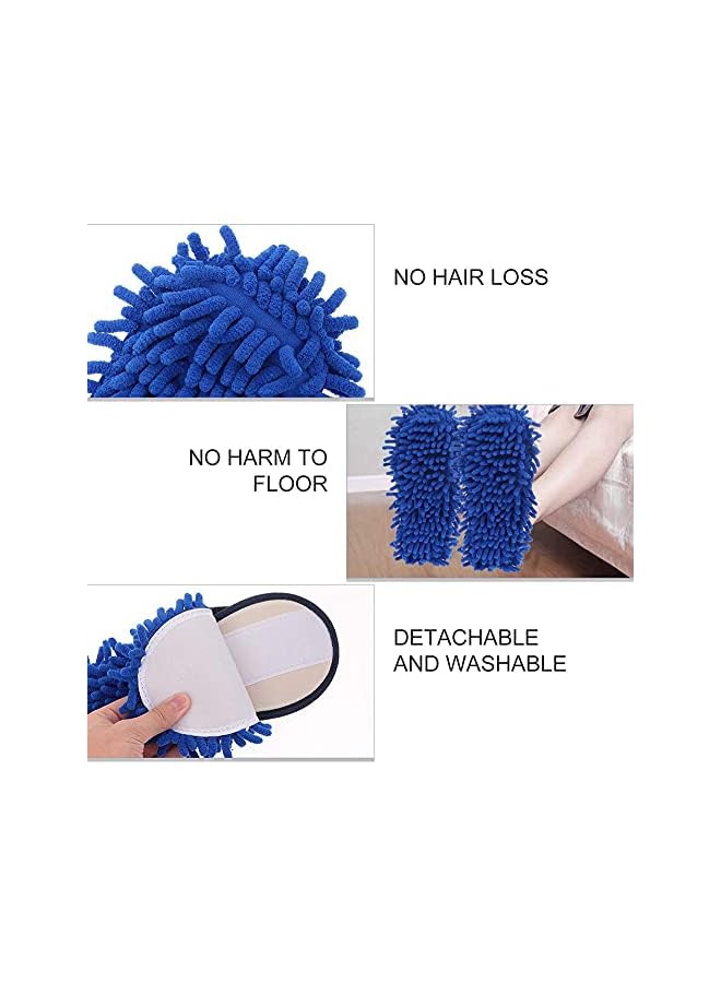 PROMASS Floor Cleaning Shoes Mop Slippers Shoes, Multifunction Unisex Cleaning Slippers Washable for Home Kitchen Bathroom Floor Dust Cleaning Tool Free Size - Image 4