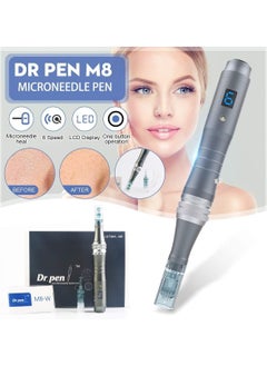 دي آر. بن Dr.Pen Ultima M8 احترافي قابل للتعديل لاسلكي مايكرو إبرة ديرما مجموعة أقلام أداة للعناية بالبشرة مع 2 خراطيش 16 دبوس  - Image 5