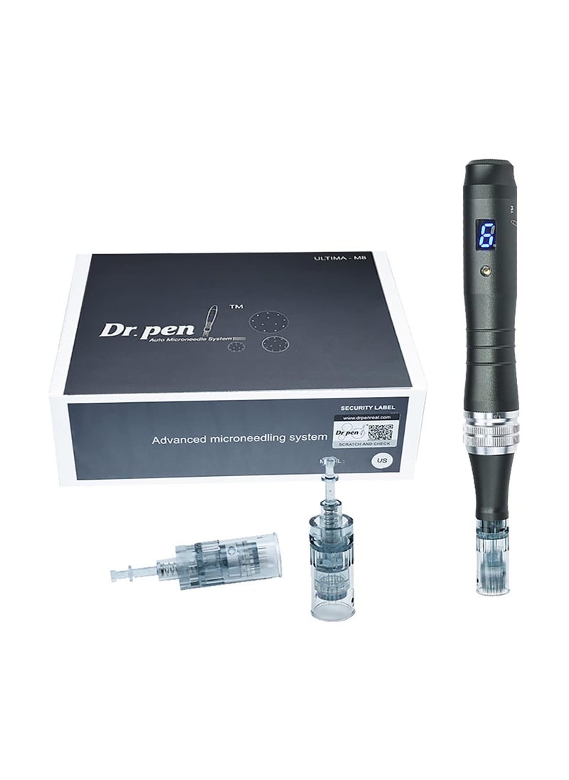 دي آر. بن Dr.Pen Ultima M8 احترافي قابل للتعديل لاسلكي مايكرو إبرة ديرما مجموعة أقلام أداة للعناية بالبشرة مع 2 خراطيش 16 دبوس  - Image 2