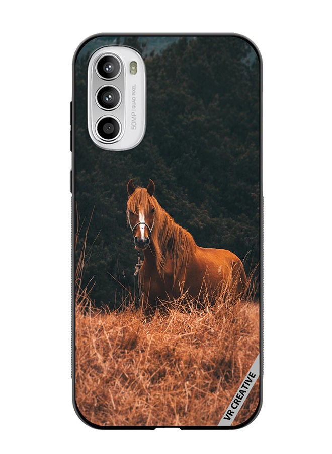 VR CREATIVE Protective Case Cover For Motorola Moto G82 Royal Horse Design Multicolour - Image 1
