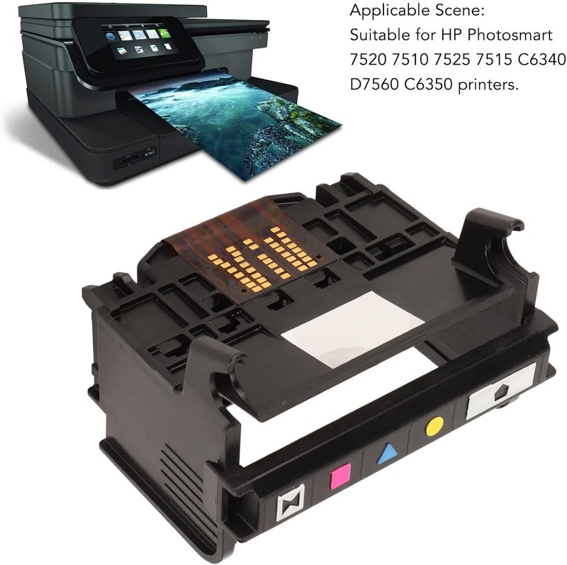 Srliya Print Head, ABS Replacement Printhead for HP Photosmart 7520 7510 7525 7515 C6340 D7560 C6350, Suitable with Easy Installation for Printers Parts, Made of Durability ABS Material - Image 5