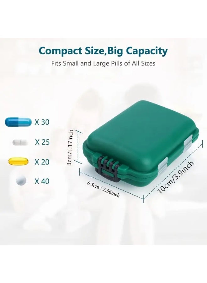 Panvil Large Capacity Waterproof Pill Organizer – 7-Day Weekly Medication Storage Box with One-Touch Lid Lock, Moisture-Proof Pill Compartments & Capsule Holders – Portable Medicine Case for Home, Office & Travel - Image 4