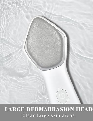 NEWDERMO Microdermabrasion Machine Pro Large Diamond Electric Microdermabrasion Wand Tool With 3 Levels Frequency for Face Body Exfoliate Skin CareWhite - Image 3