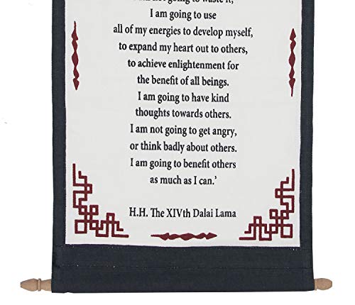 DharmaObjects Dalai Lama Quotes ~ Natural Wooden ~ A Precious Human Life ~ Inspirational Message Wall Decor Hanging (Precious Human Life 1) - Image 3