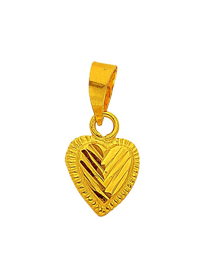 FK Jewellers Gold Heart Pendant 18KT - FKJPND1218