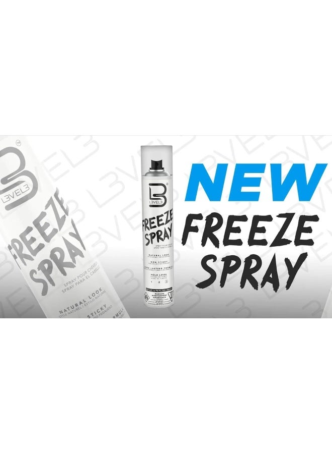 L3 بخاخ شعر ليفل 3 فريز - بخاخ شعر قوي وثابت يدوم طويلاً - 400 مل - Image 4