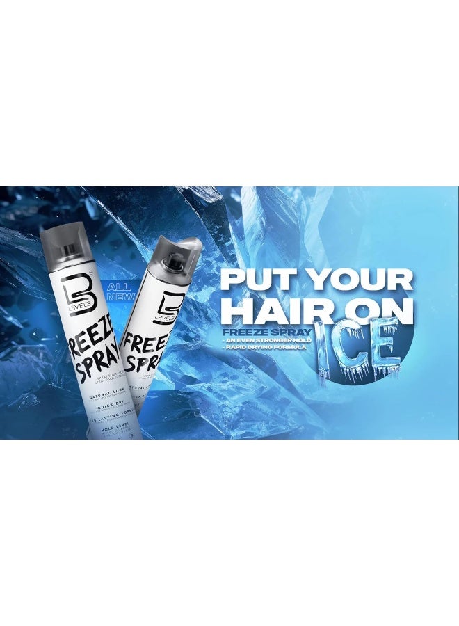 L3 بخاخ شعر ليفل 3 فريز - بخاخ شعر قوي وثابت يدوم طويلاً - 400 مل - Image 3