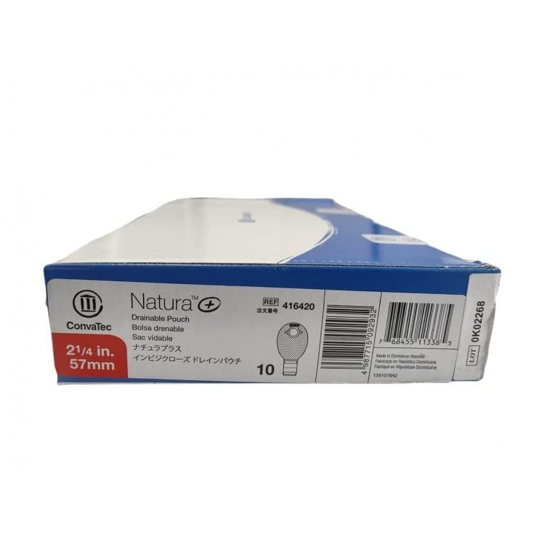 Convatec 416420 Natura Drainable Pouch 57mm Box of 10 - Image 1