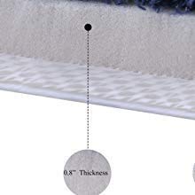 WPM Gray Memory Foam Toilet Bathroom Mat, Soft and Comfortable U-Shaped, Thick Water Absorption Non-Slip and Machine Wash and Easier to Dry for Bath Commode 20 X 24 Inches Contour Rug (Grey) - Image 4
