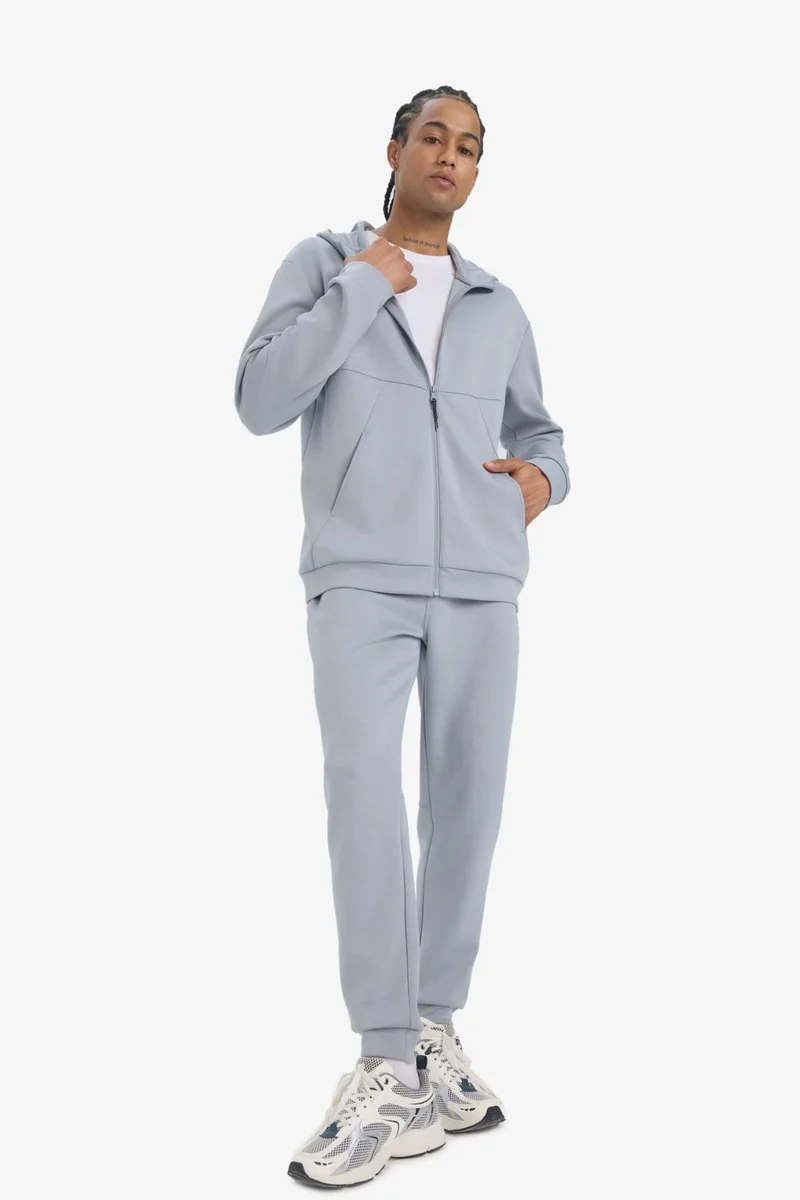 DeFacto DeFactoFit Standard Fit Scuba Fabric Soft Touch Zip-Up Sweatshirt