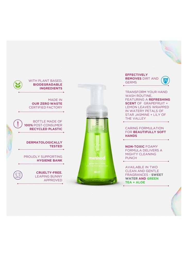 Method Green Tea And Aloe Naturally Derived Foaming Handwash 300ml - Image 3