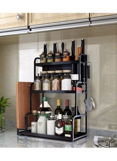 DubaiGallery 3 Layer Kitchen Storage Stand Holders & Racks Kitchen Shelf Holder Tool Flavoring Spice Rack  - Image 2