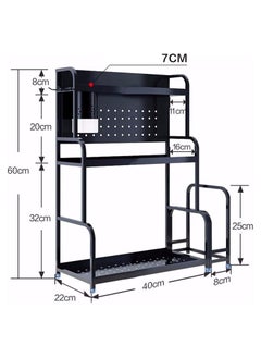 DubaiGallery 3 Layer Kitchen Storage Stand Holders & Racks Kitchen Shelf Holder Tool Flavoring Spice Rack  - Image 3