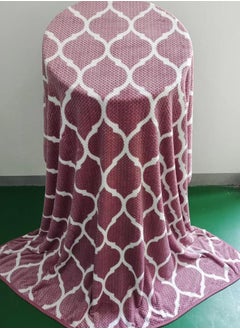 T G H Super Soft Flannel Plush Throw Blanket - Pineapple Checked, Single Size (160x220 cm) for Bed and Sofa, Cozy and Comfortable  - Image 2