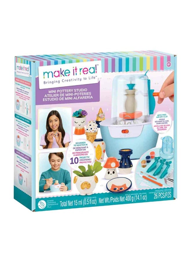Make It Real Mini Pottery Studio Deluxe Set (46 Pieces)  - Image 2