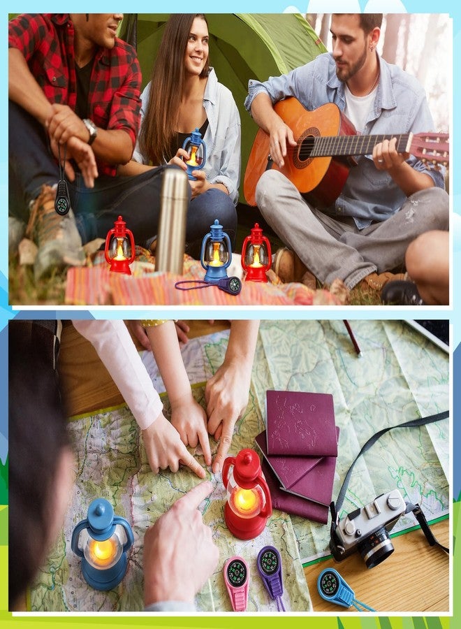 VIHOSE 24 Pcs Camping Party Favors Set Happy Camper Party Gifts with Mini Camp Compasses and Mini Camp Lamps for Camping Adventure Outdoor Hiking Supplies - Image 4