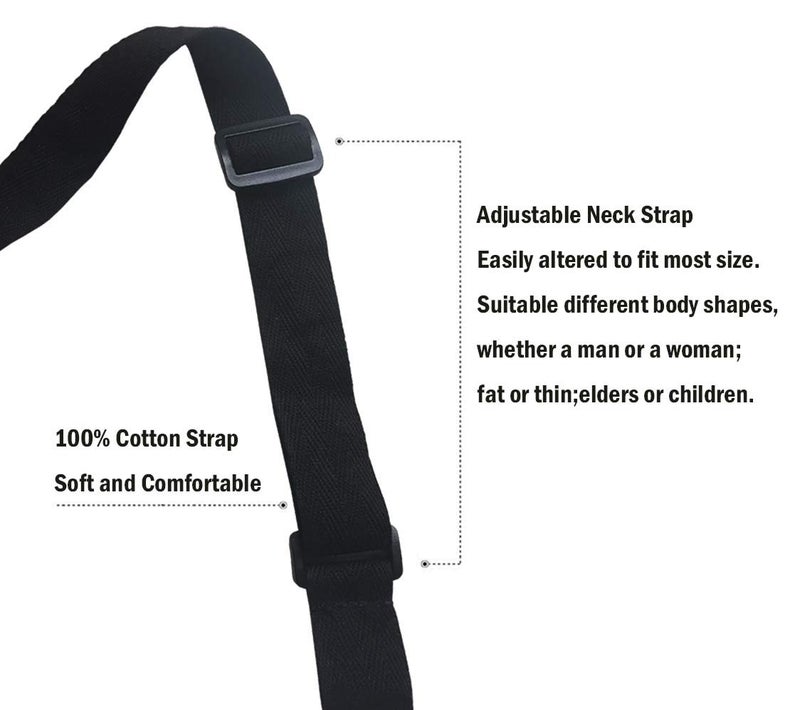 Beabes Spicy Red Chili Peppers Kitchen Apron Hottest Bird's Eye Chili Black Background Cooking Bib Apron For Chef Restaurant Home Cleaning Serving Painting 27"" X 31"" - Image 4