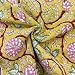 ETailor Indian Handmade Ethnic 100 Cotton Running Hand Block Print Natural Fabric for Dressmaking Sewing Crafting Upholestry Fabric by The Yards Yellow 1 Yards - Image 2