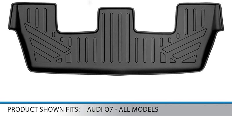 SMARTLINER Custom Fit 3rd Row Floor Mats Black for 2017-2022 Audi Q7 - Image 3