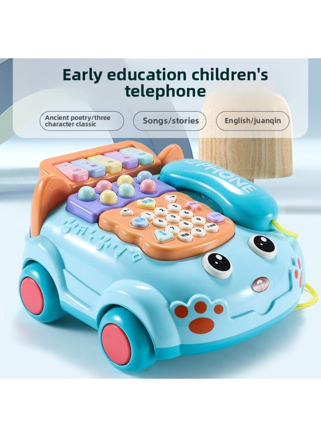 Children's Toy Mobile Phone Puzzle Early Education Male 0-3 Years Old Girl Telephone Simulation Baby Call With Hand-Color:Early Education Telephone 【pink】 Battery Version - Image 5