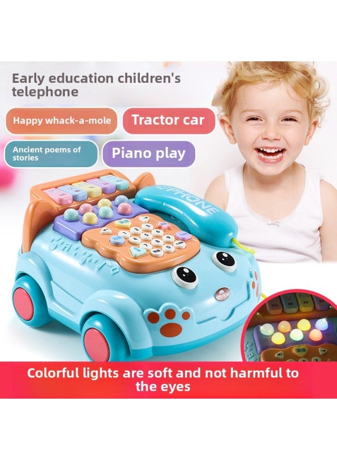 Children's Toy Mobile Phone Puzzle Early Education Male 0-3 Years Old Girl Telephone Simulation Baby Call With Hand-Color:Early Education Telephone 【pink】 Battery Version - Image 4