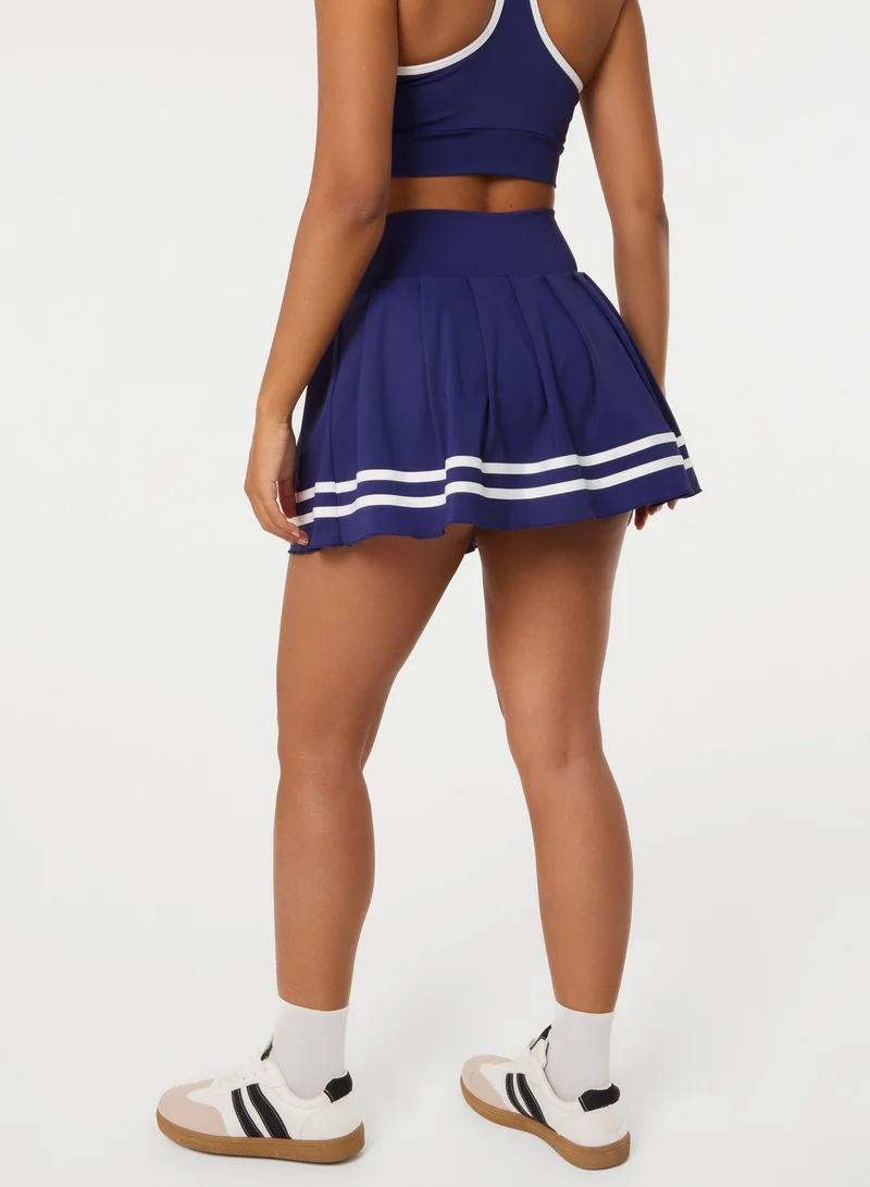 Pink Vanilla Contrast Trim Active Skirt