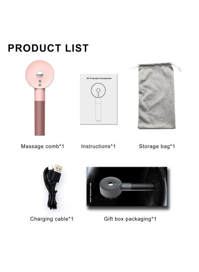 Bonshocon Hair Massager Scalp - Handheld Electric Scalp Massager with Oil Dispenser, Cordless Massager Brush for Hair Head Scalp, Poartable Waterproof Hair Massager Scalp, Purple+Pink - Image 5