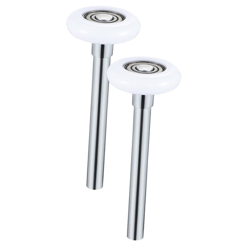 2 Pcs Nylon Garage Door Roller With Stem Durable Replacement Quiet Operation Compatible Standard Automatic Doors - Image 1