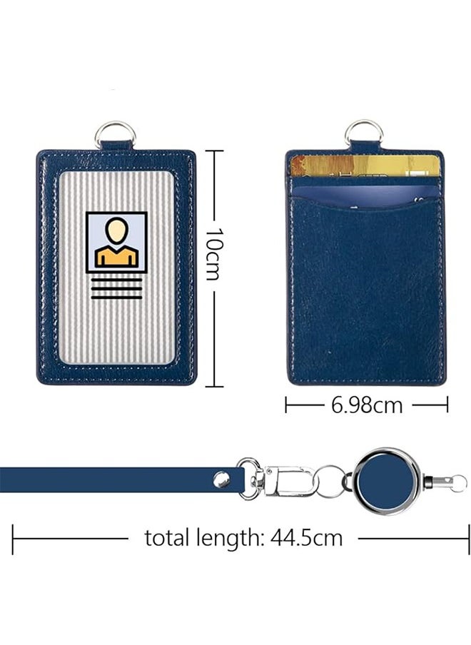 بو الجلود حامل بطاقة الهوية ، مع 3 فتحات بطاقة ، حزام الرقبة وشارة قابل للسحب بكرة ، الأزرق - pzsku/Z3EF0BB441ABE994DF9A0Z/45/_/1701164719/4fc39df6-1c08-4126-a050-b8a96ec7359d