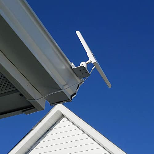 Holicfun Universal Solar Panel Gutter Mount for Ring, Arlo, Eufy, Wyze, Reolink Solar Panels and More (White) - Image 4