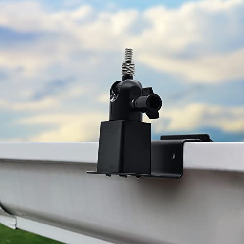 Holicfun Universal Solar Panel Gutter Mount for Ring, Arlo, Eufy, Wyze, Reolink Solar Panels and More (White) - Image 3