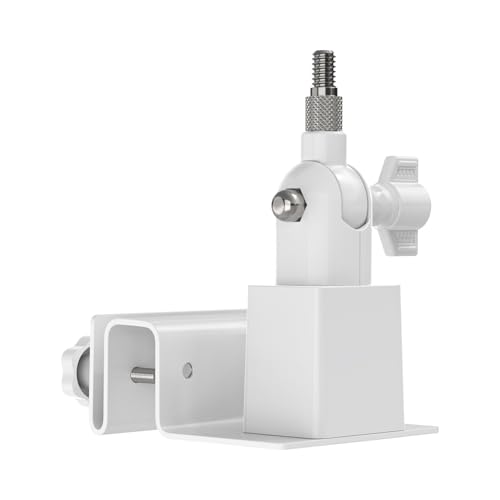 Holicfun Universal Solar Panel Gutter Mount for Ring, Arlo, Eufy, Wyze, Reolink Solar Panels and More (White) - Image 1