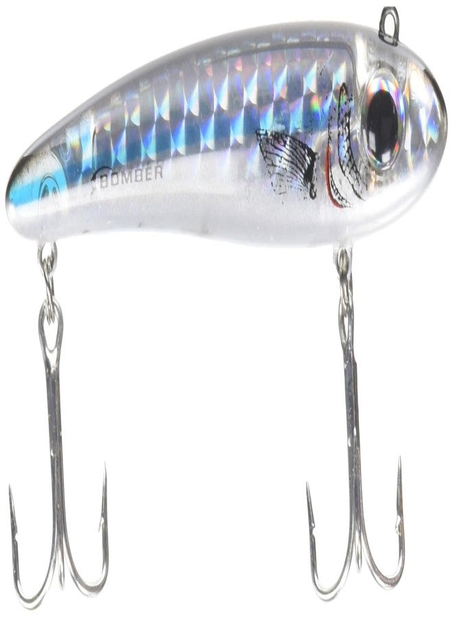 Bomber Lures Mullet Slow-Sinking Twitch, Walking Saltwater Fishing Lure, Excellent for Speckled Trout, Redfish, Stripers and More, 3 1/2", 5/8 oz, Silver Mullet - Image 1