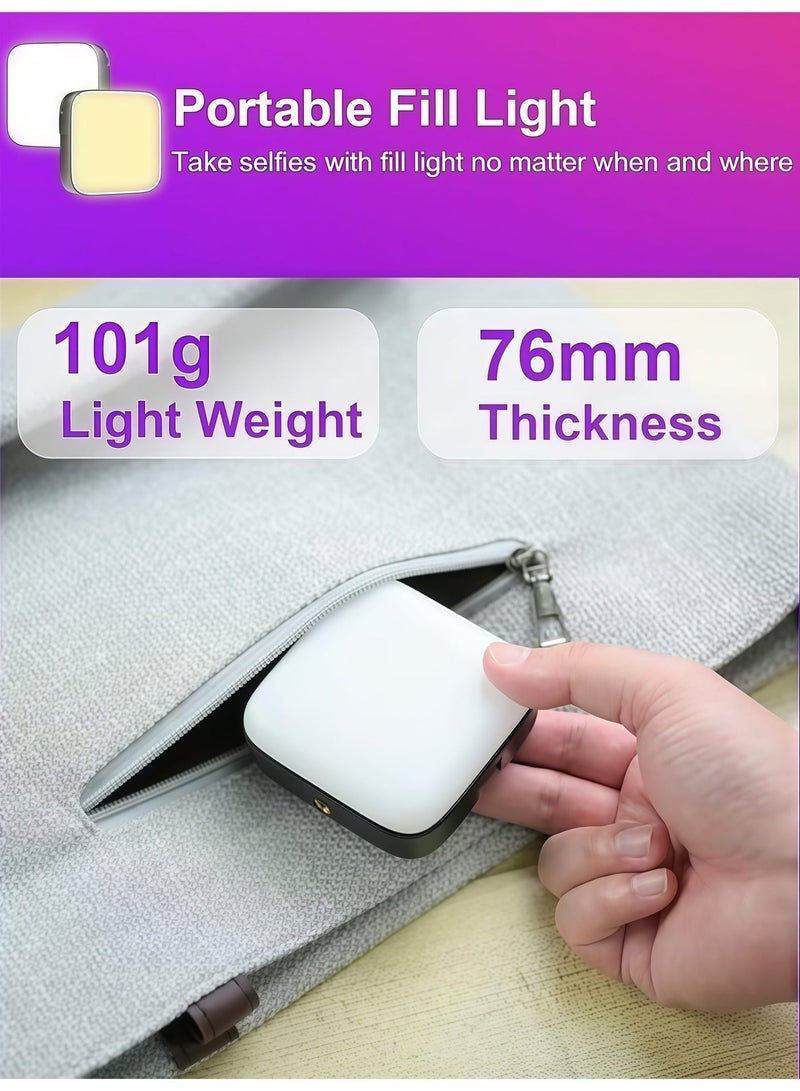 BlueHole Portable Clip on Fill Light with 62 Beads, 3 Colors and 9 Modes, Adjustable from Multiple Angles, Perfect for Selfie and Video Beauty, a Versatile Beauty Tool for Mobile Phones and Cameras - Image 5