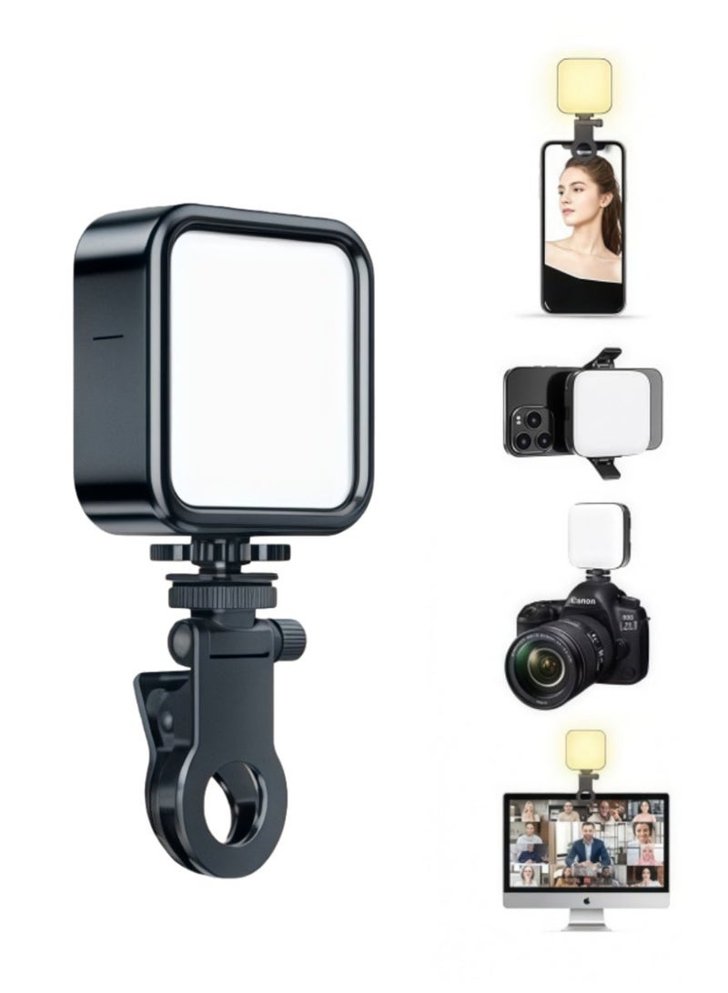 BlueHole Portable Clip on Fill Light with 62 Beads, 3 Colors and 9 Modes, Adjustable from Multiple Angles, Perfect for Selfie and Video Beauty, a Versatile Beauty Tool for Mobile Phones and Cameras - Image 2